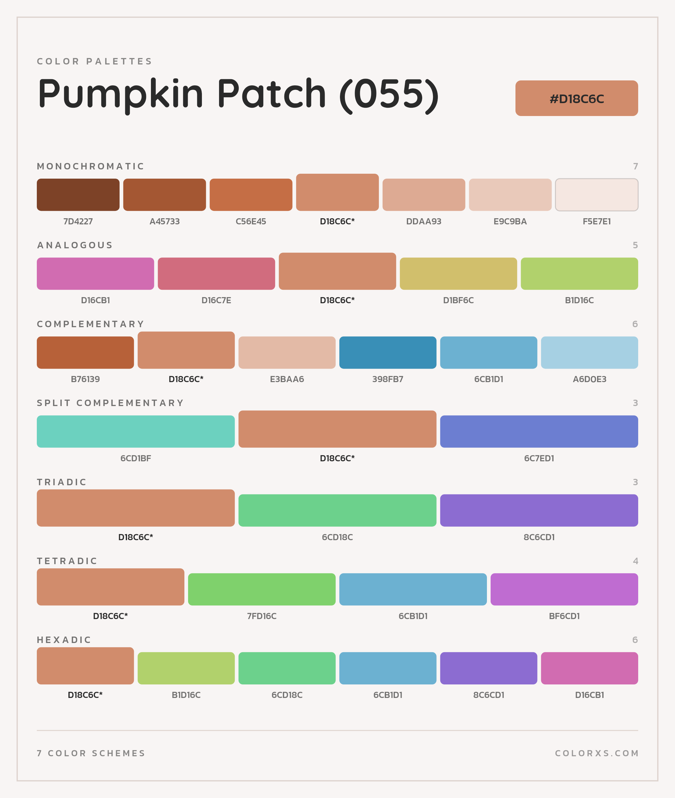 Pumpkin Patch (055) Color Scheme Palettes