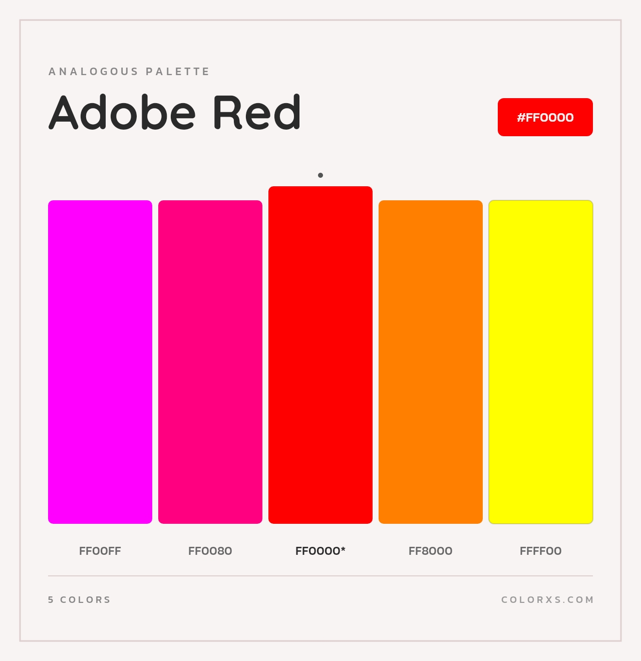 Adobe Red - Analogous Color Palette