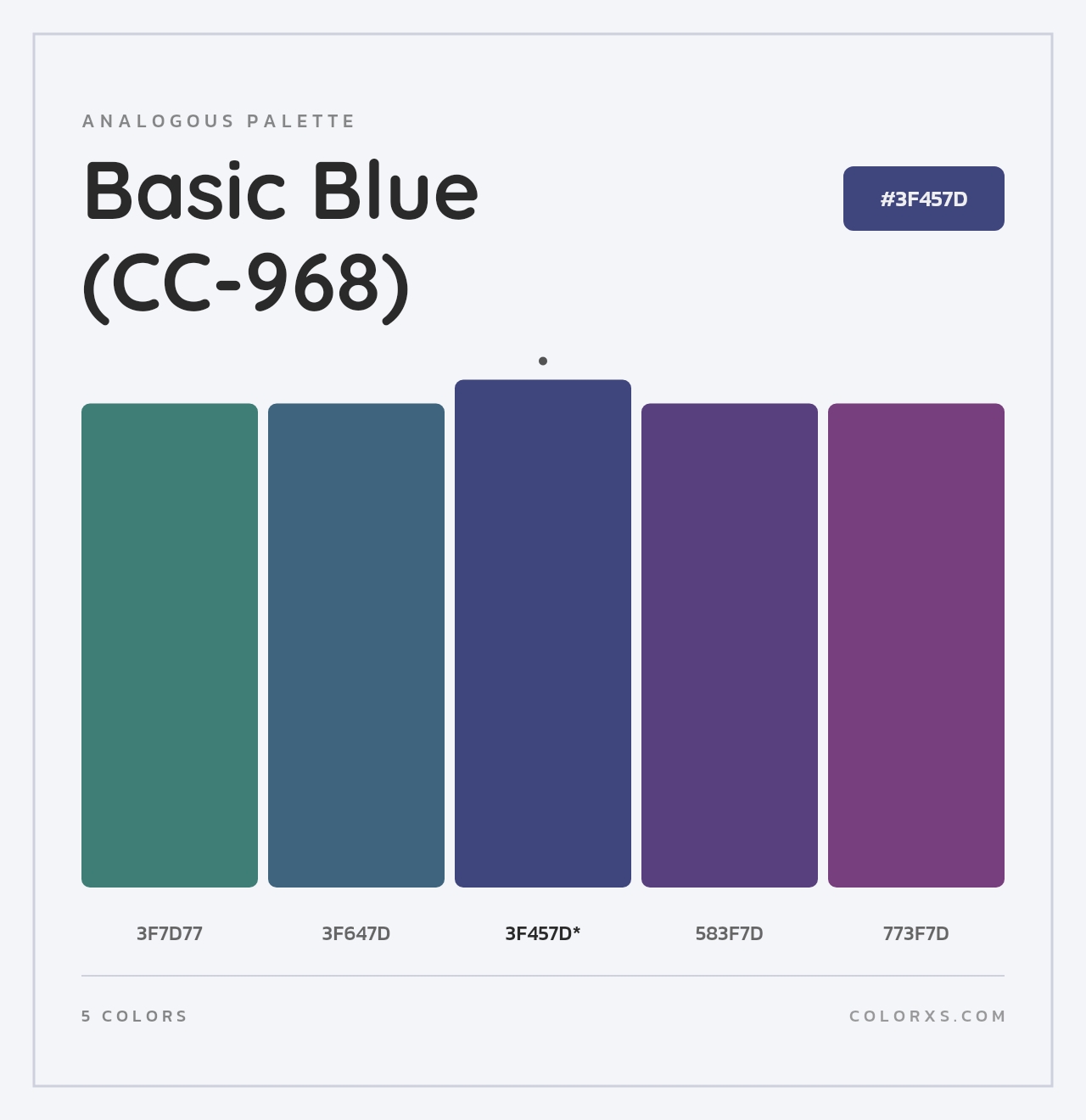 Basic Blue (CC-968) - Analogous Color Palette