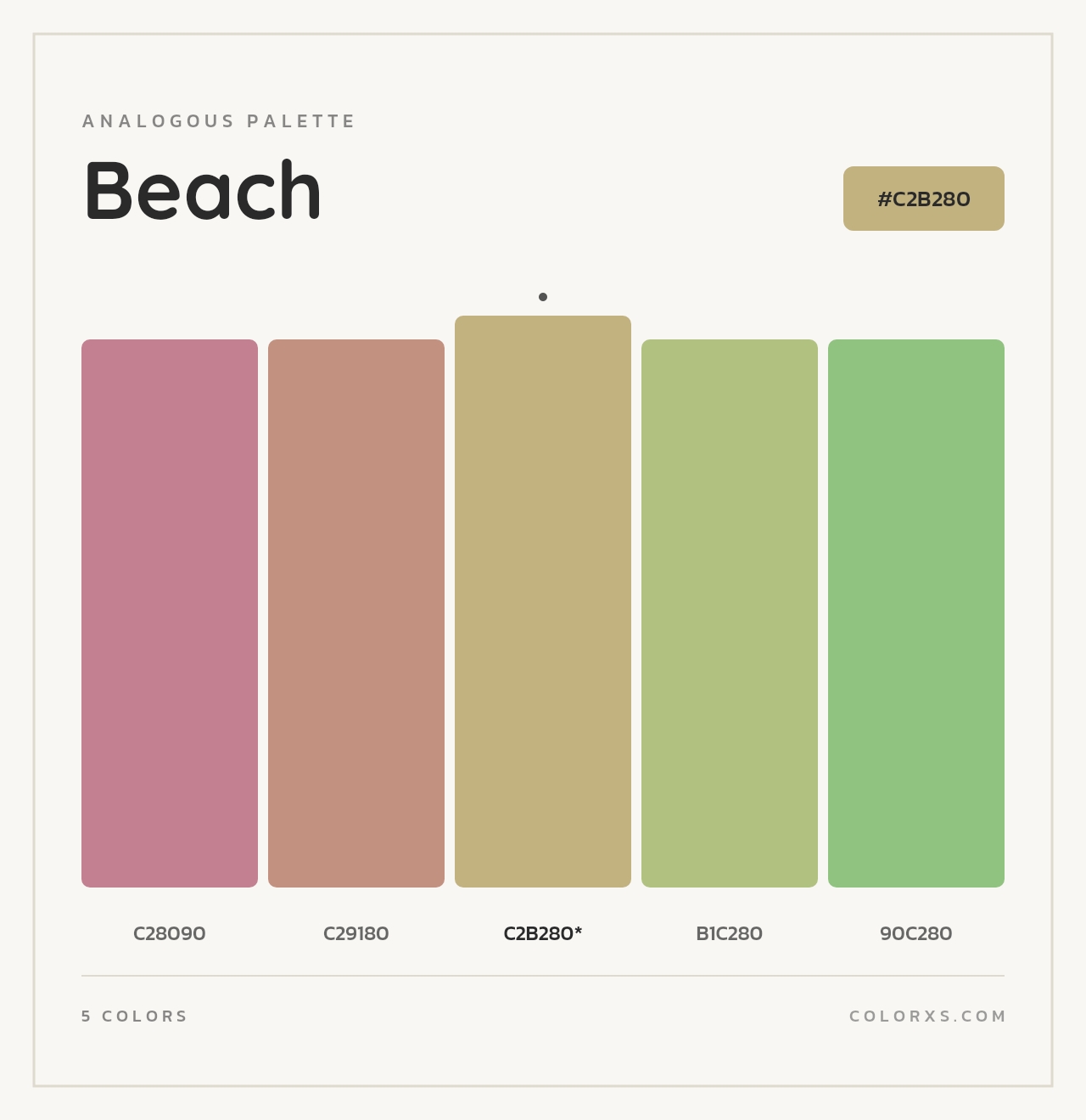 Beach - Analogous Color Palette