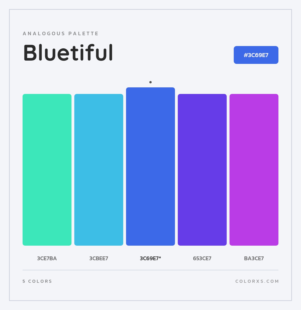 Bluetiful - Analogous Color Palette
