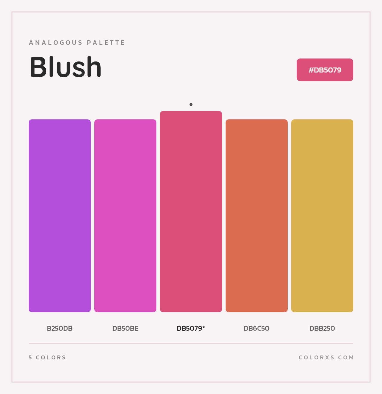 Blush - Analogous Color Palette