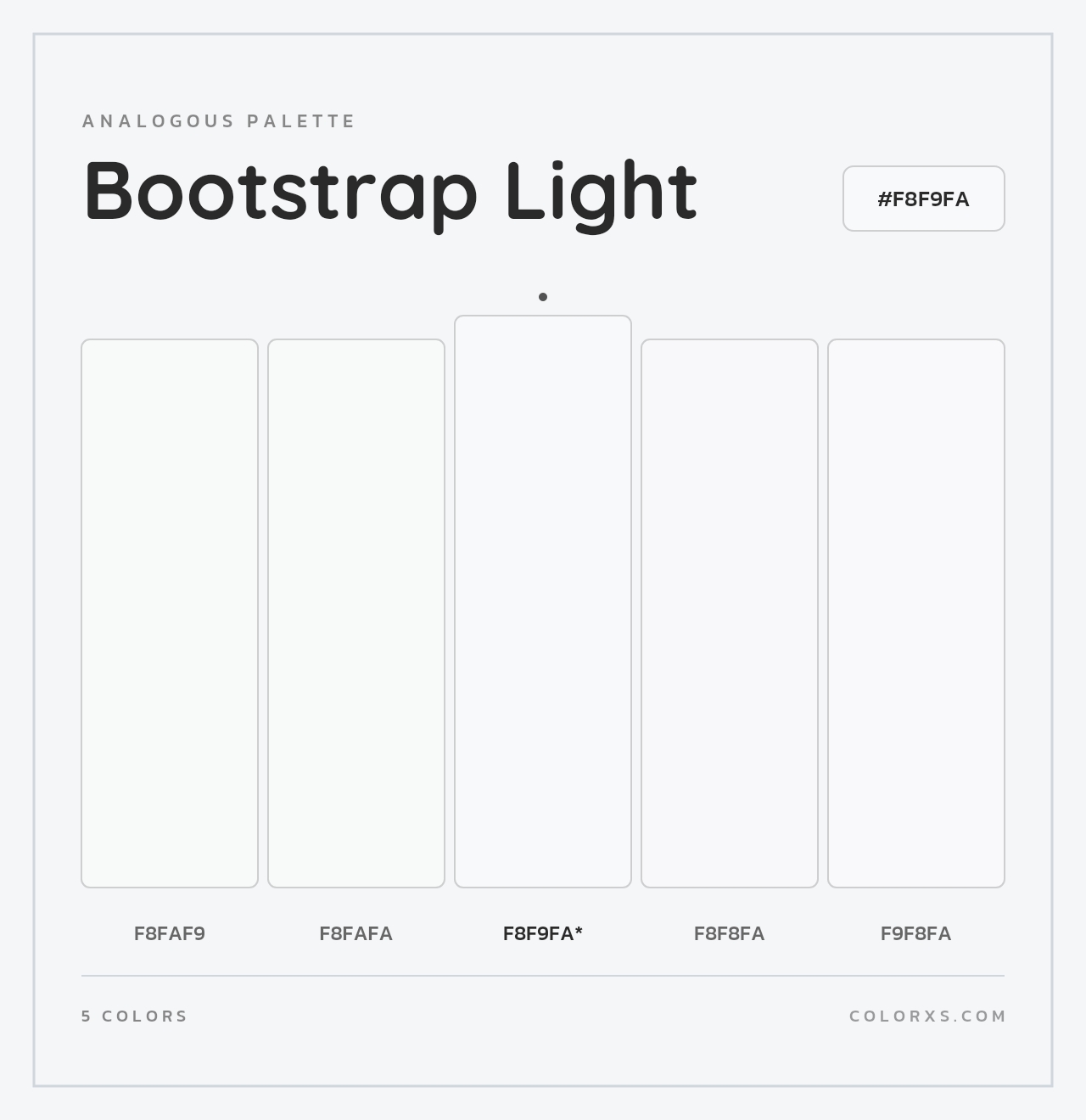 Bootstrap Light - Analogous Color Palette
