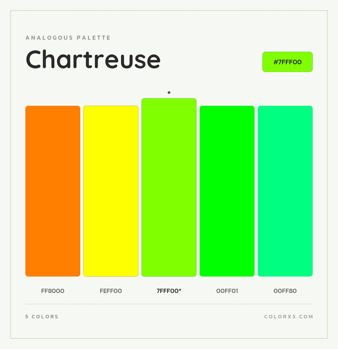 Chartreuse - Analogous Color Palette