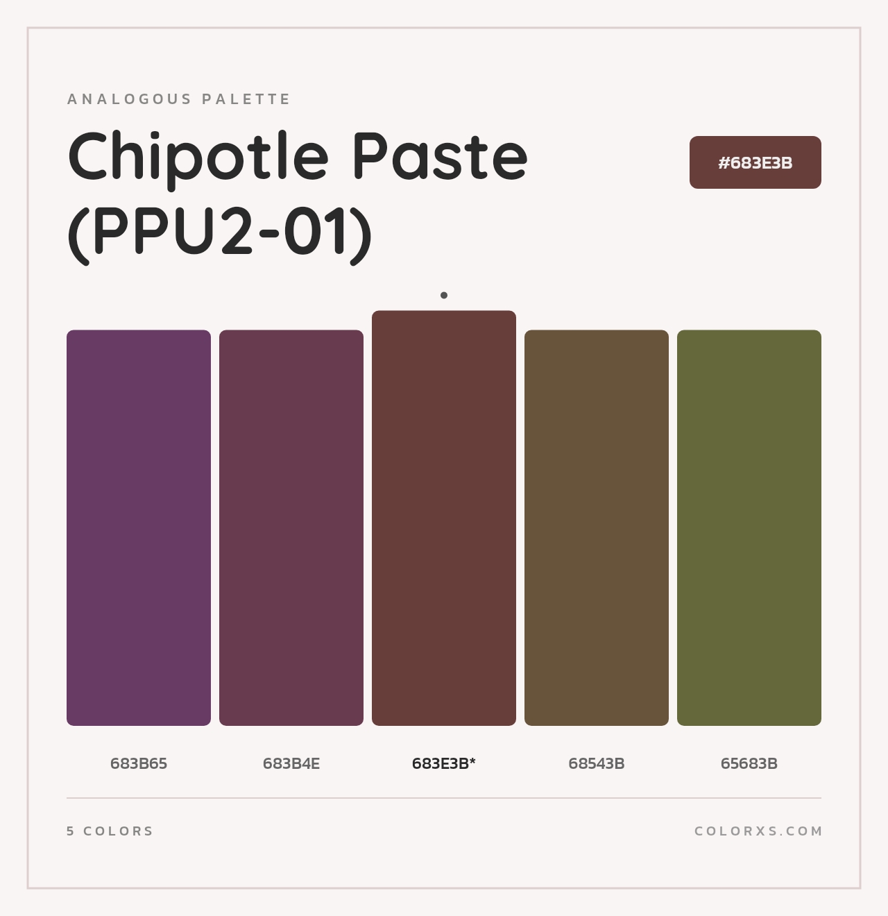 Chipotle Paste (PPU2-01) - Analogous Color Palette