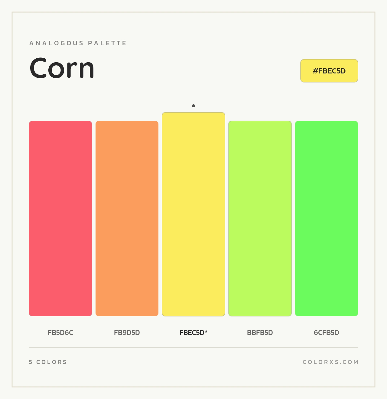 Corn - Analogous Color Palette