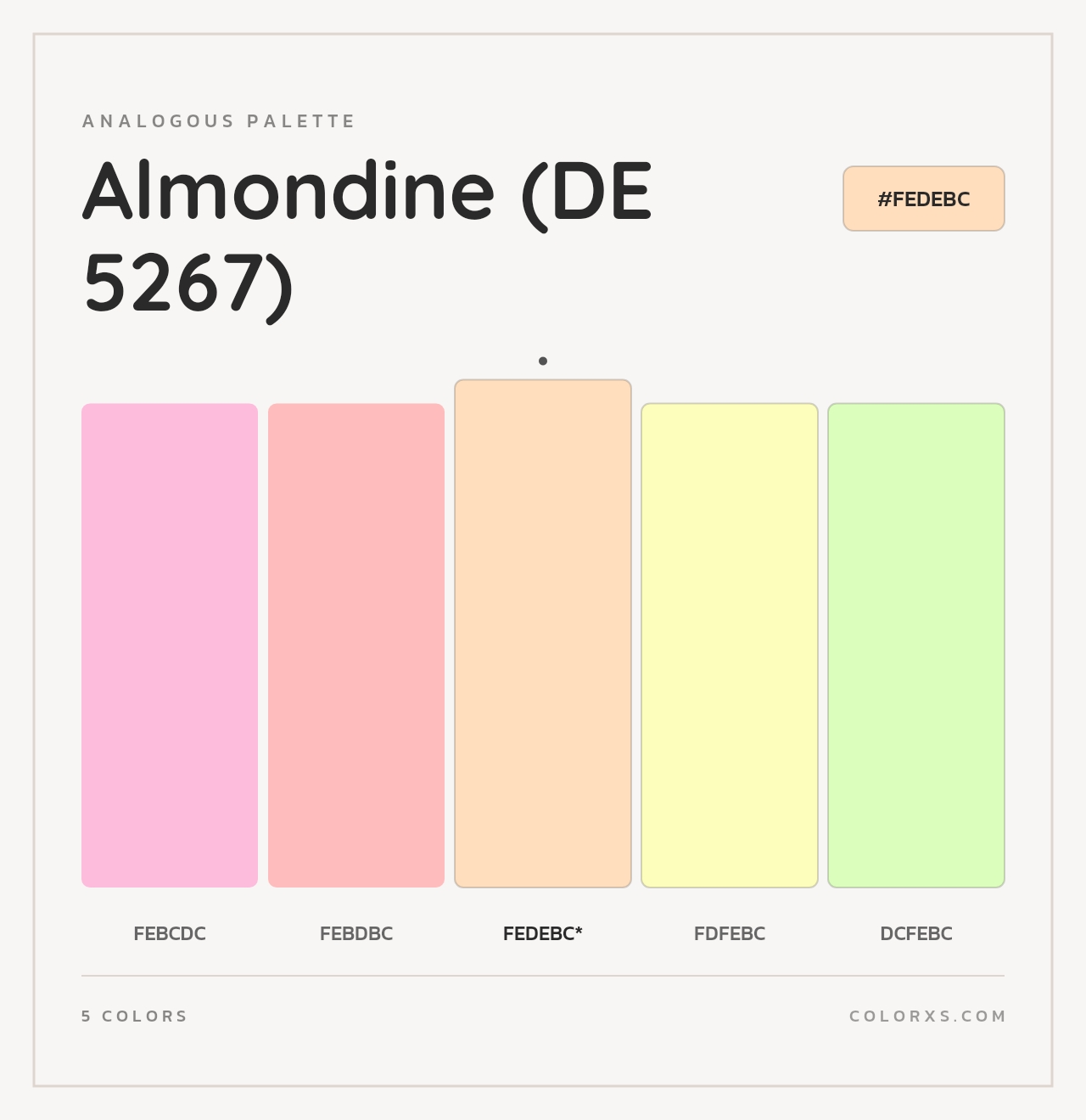 Almondine (DE 5267) - Analogous Color Palette