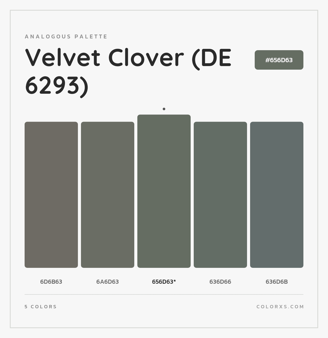 Velvet Clover (DE 6293) - Analogous Color Palette