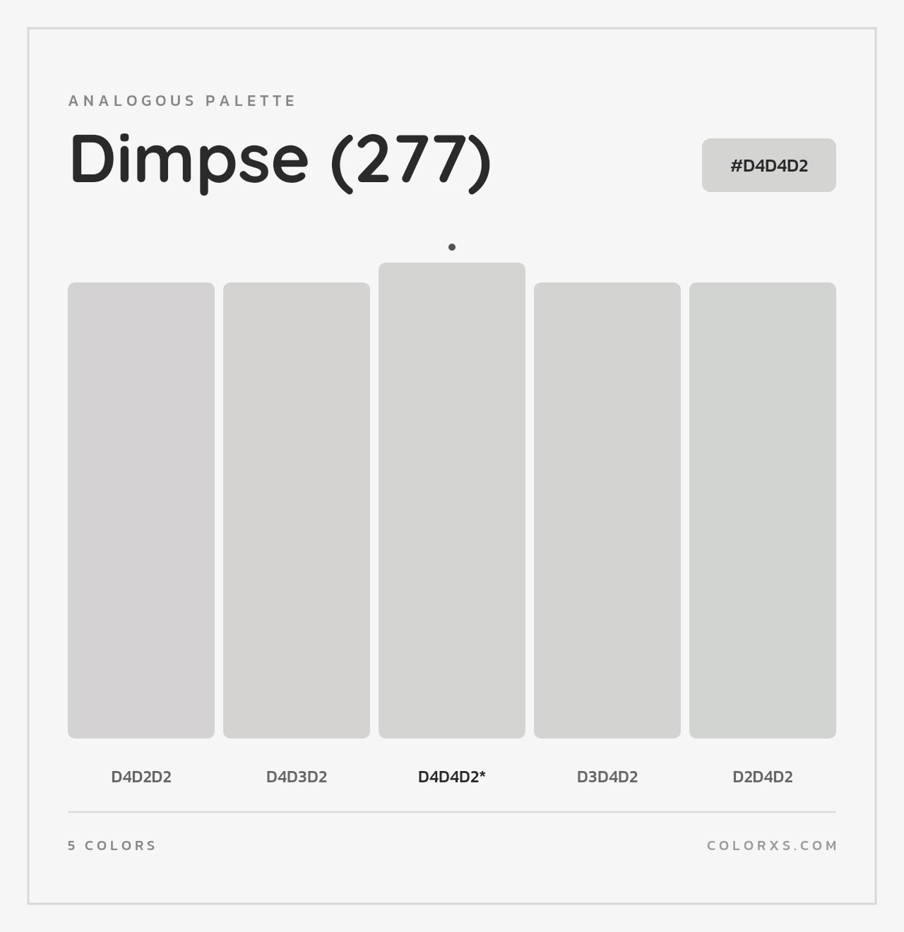 Dimpse (277) - Analogous Color Palette