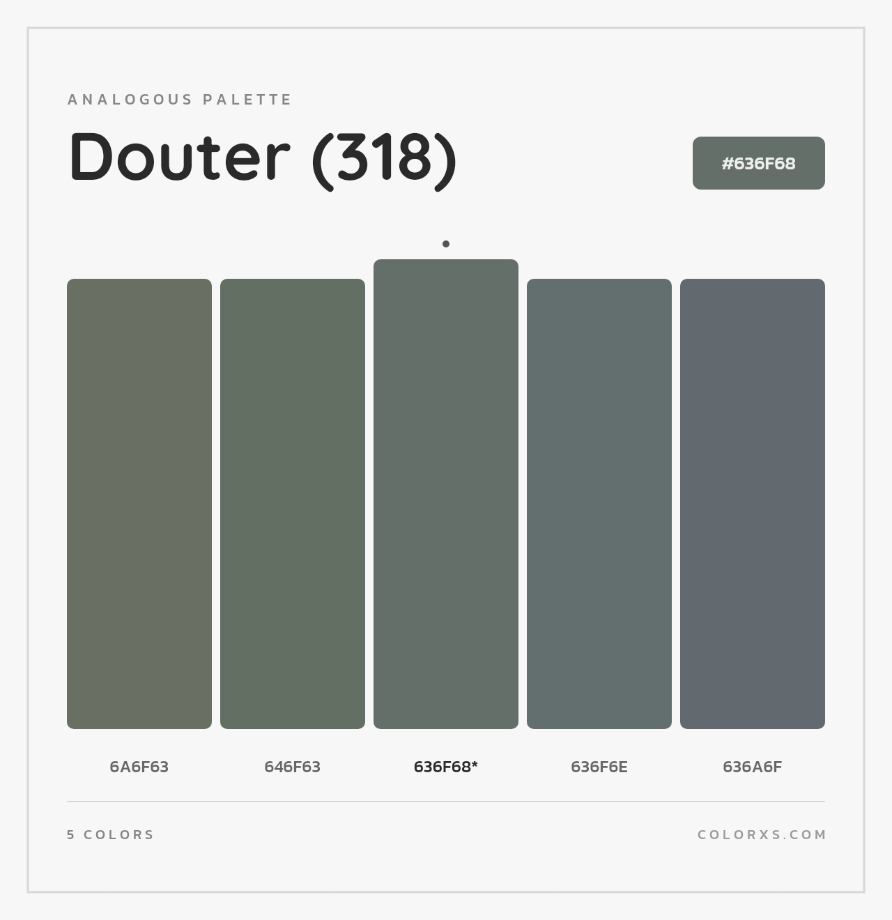 Douter (318) - Analogous Color Palette