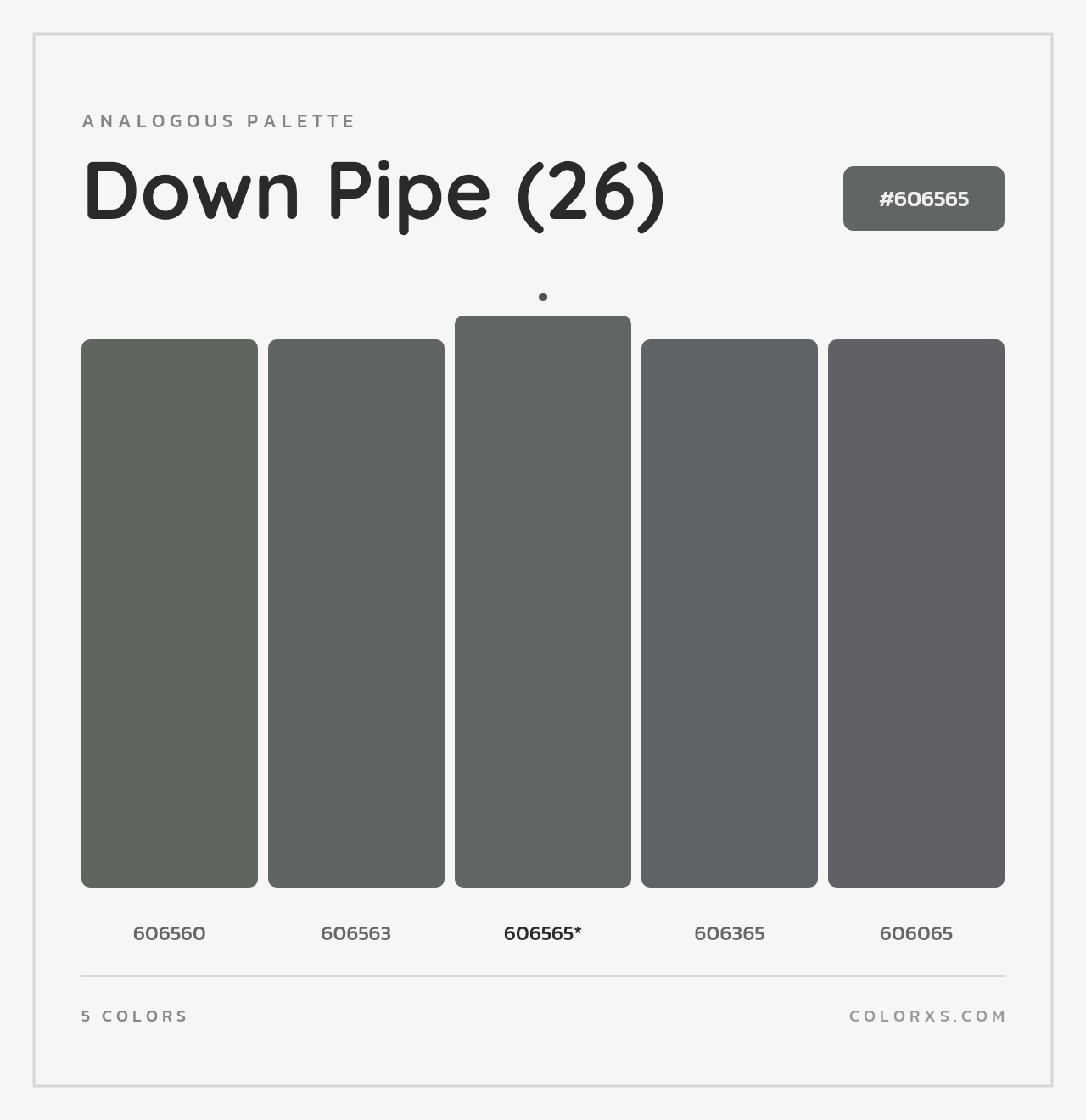 Down Pipe (26) - Analogous Color Palette