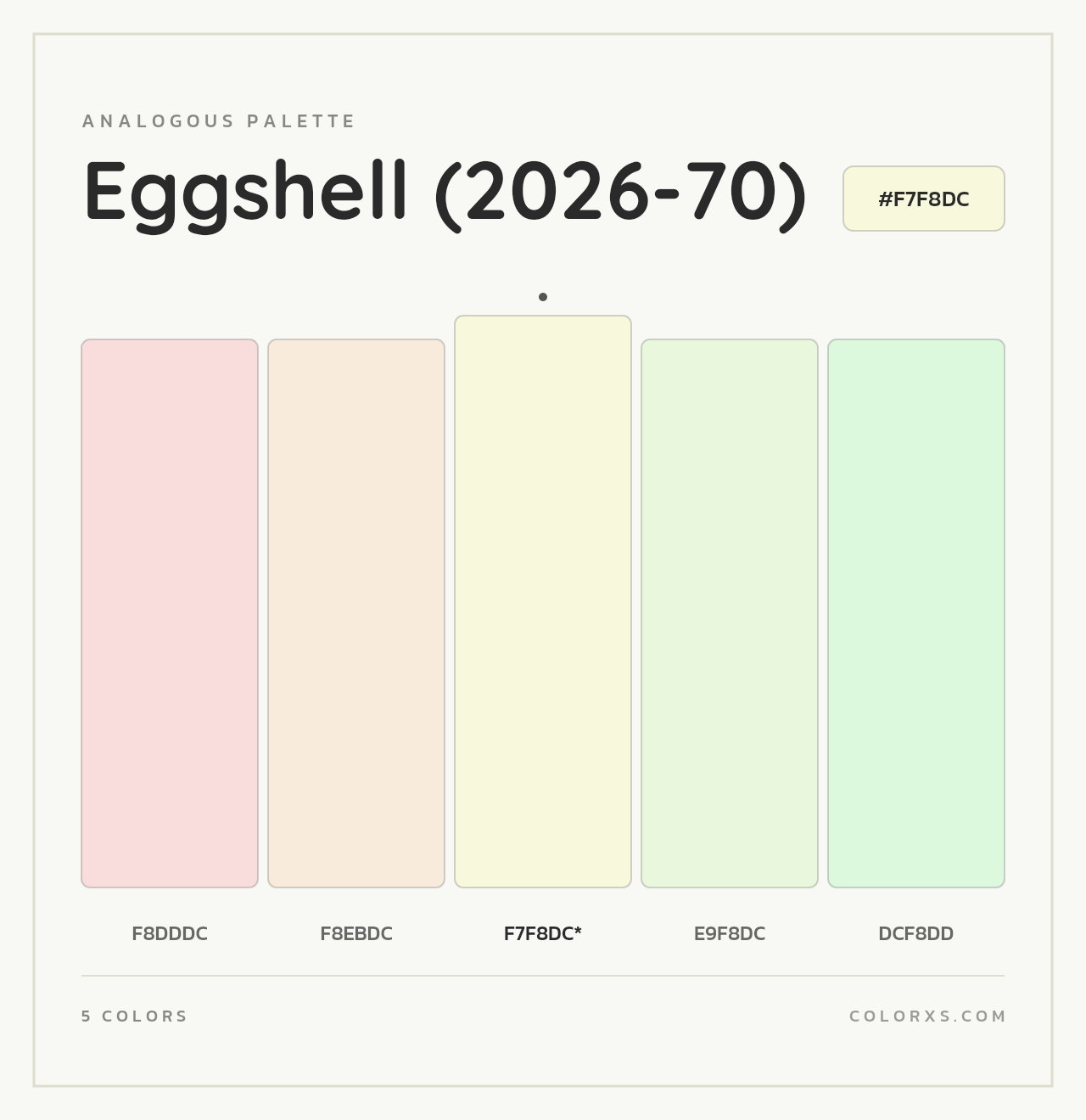 Eggshell (2026-70) - Analogous Color Palette