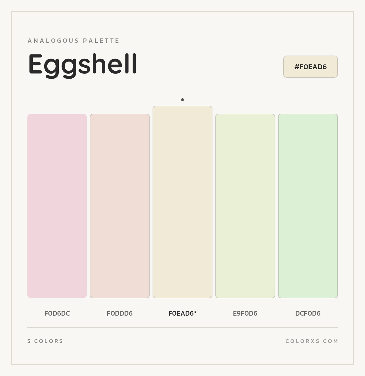 Eggshell - Analogous Color Palette