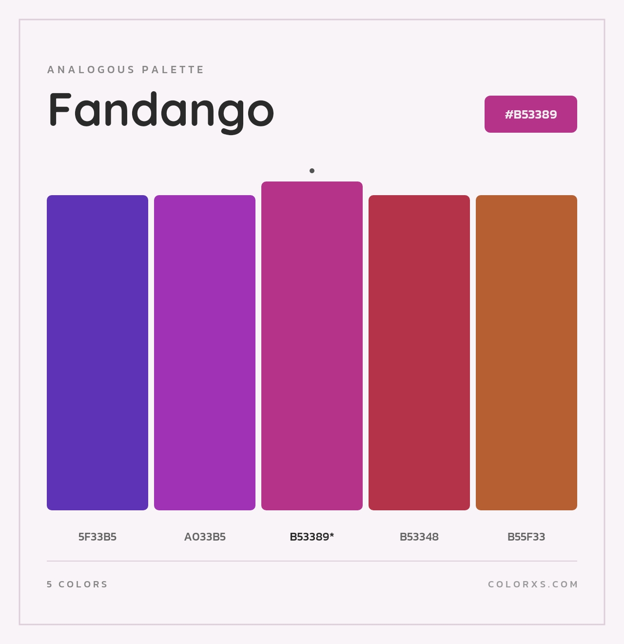Fandango - Analogous Color Palette