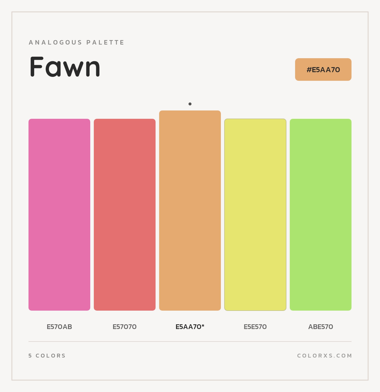 Fawn - Analogous Color Palette