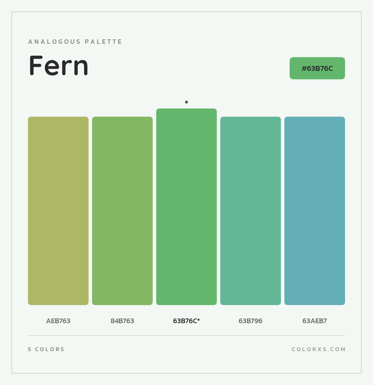 Fern - Analogous Color Palette