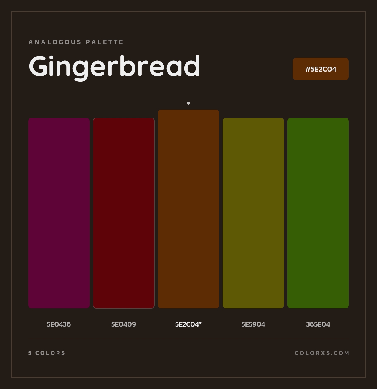 Gingerbread - Analogous Color Palette