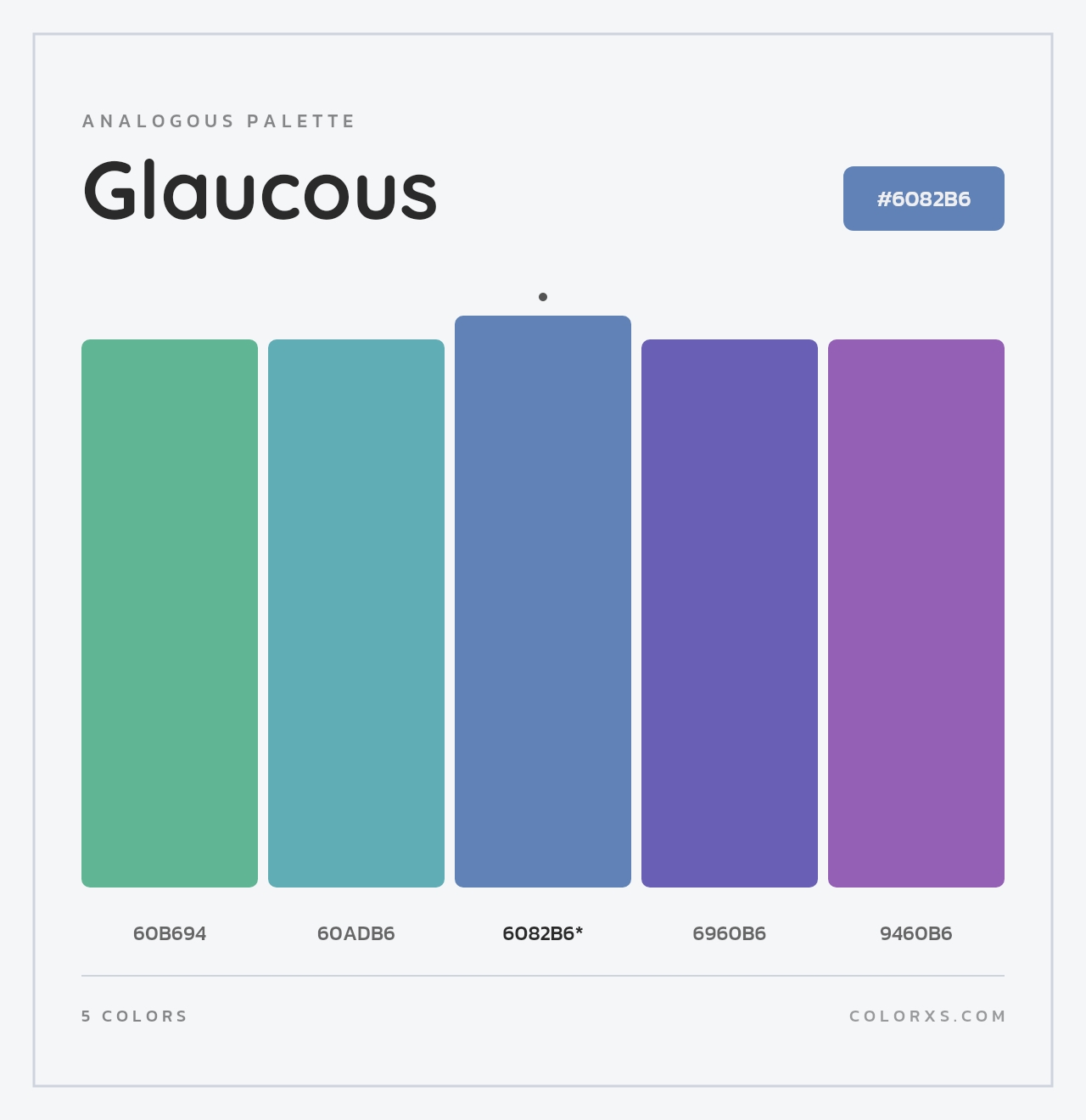 Glaucous - Analogous Color Palette