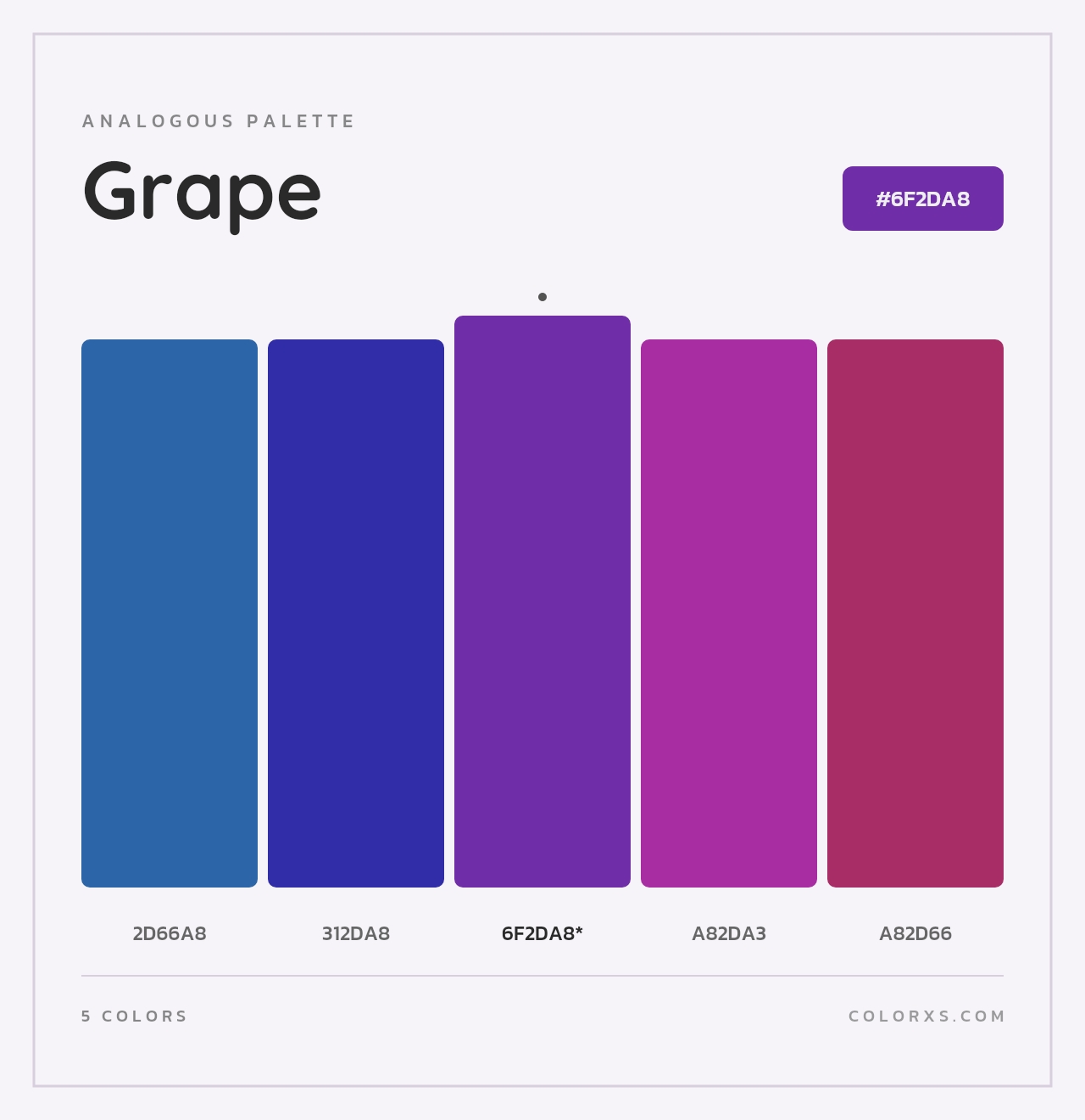 Grape - Analogous Color Palette