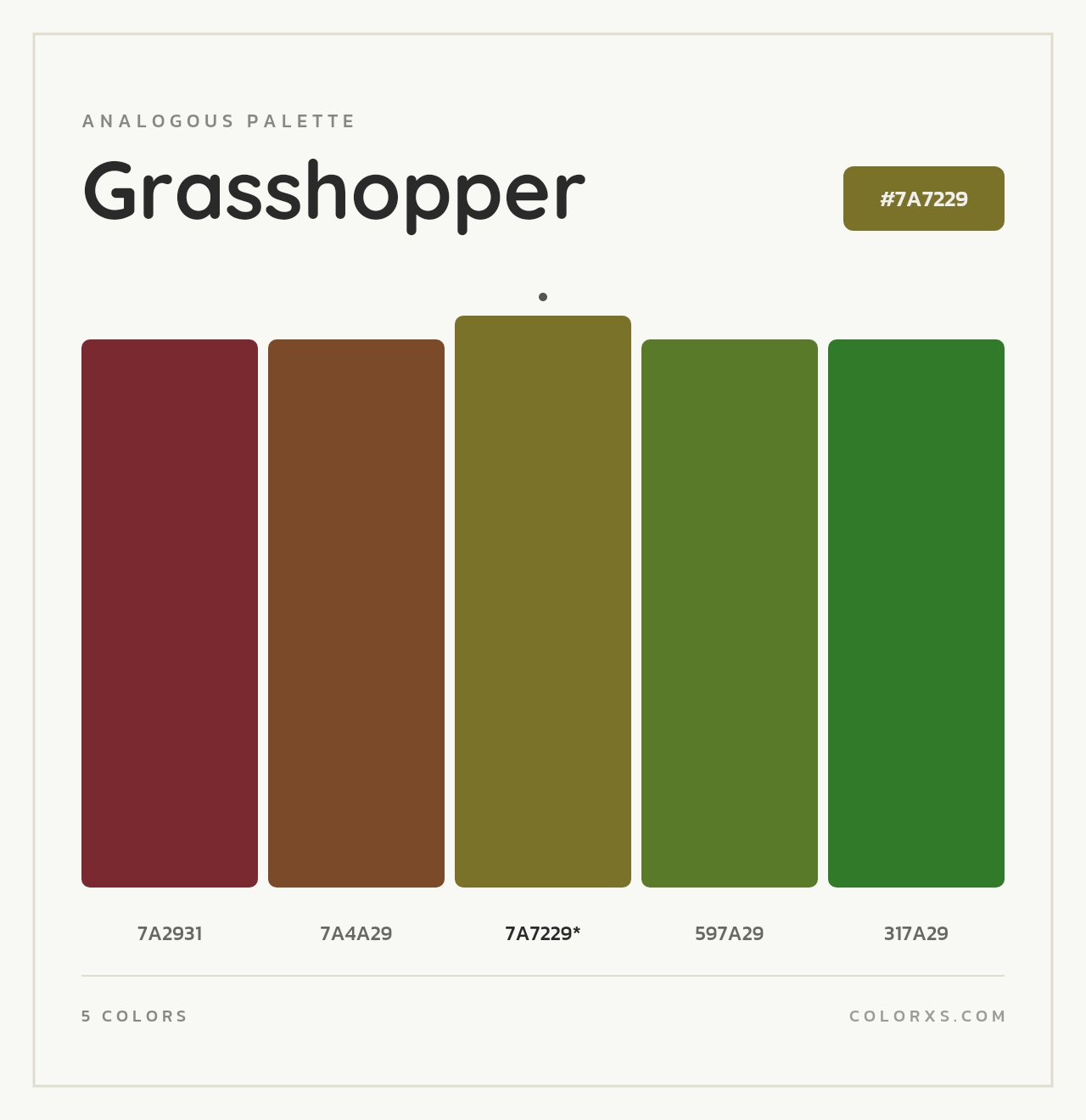 Grasshopper - Analogous Color Palette