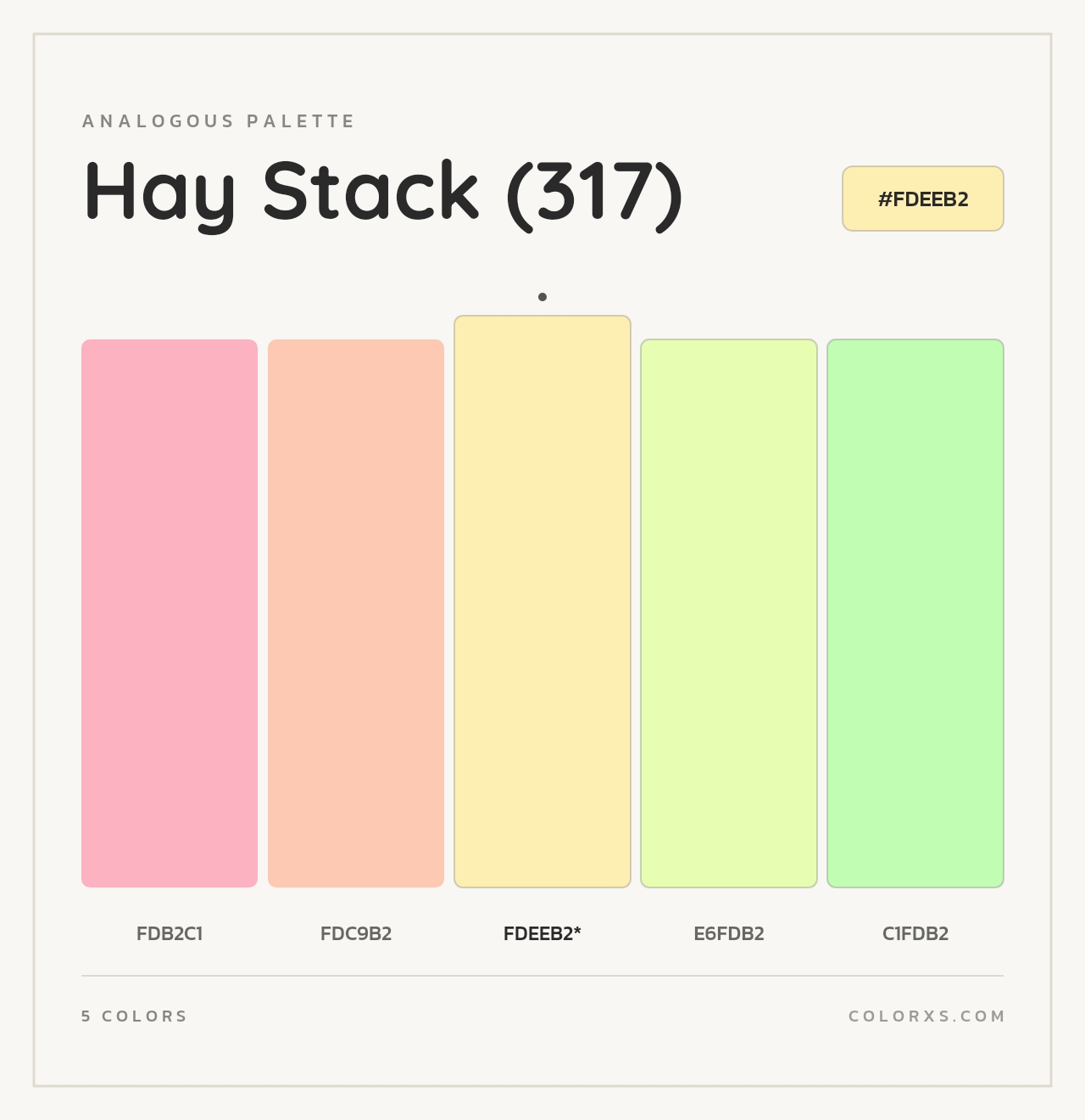 Hay Stack (317) - Analogous Color Palette
