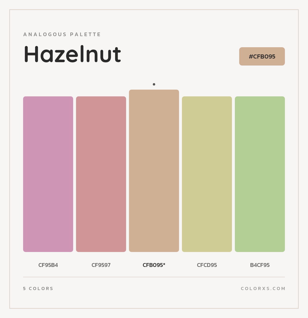 Hazelnut - Analogous Color Palette