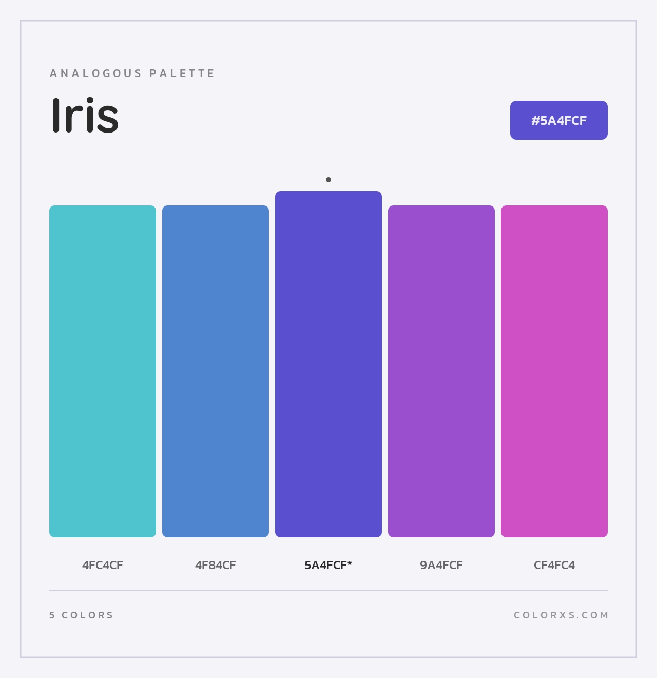 Iris - Analogous Color Palette