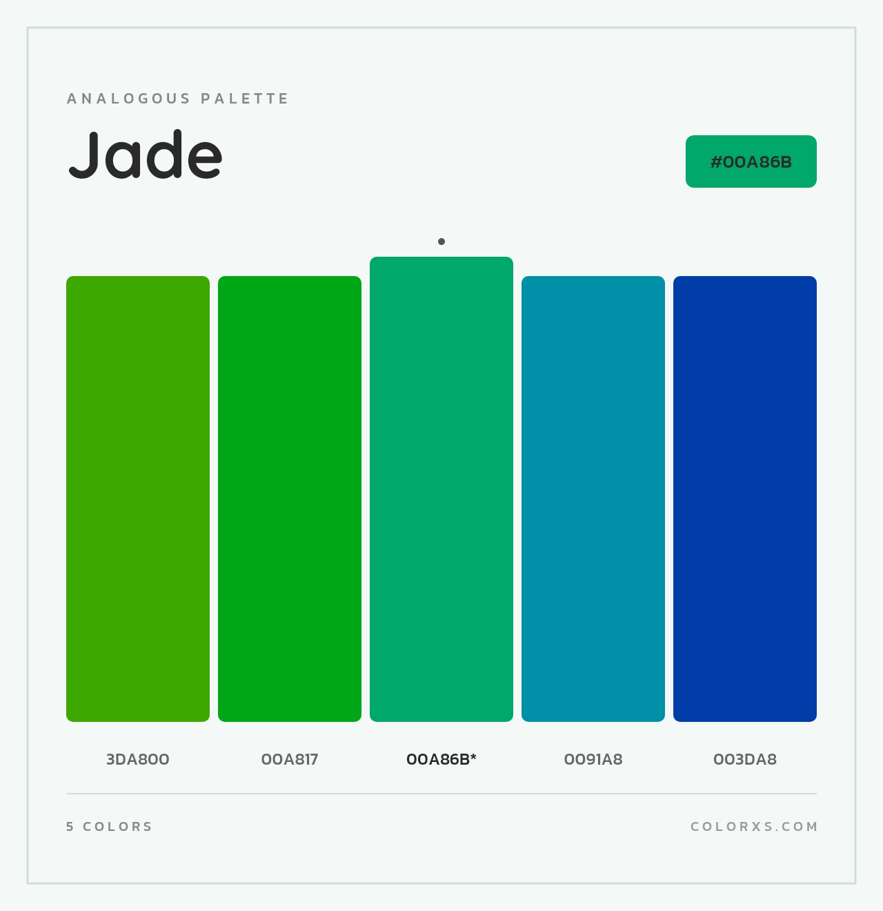 Jade - Analogous Color Palette