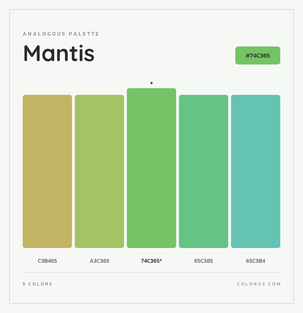 Mantis - Analogous Color Palette
