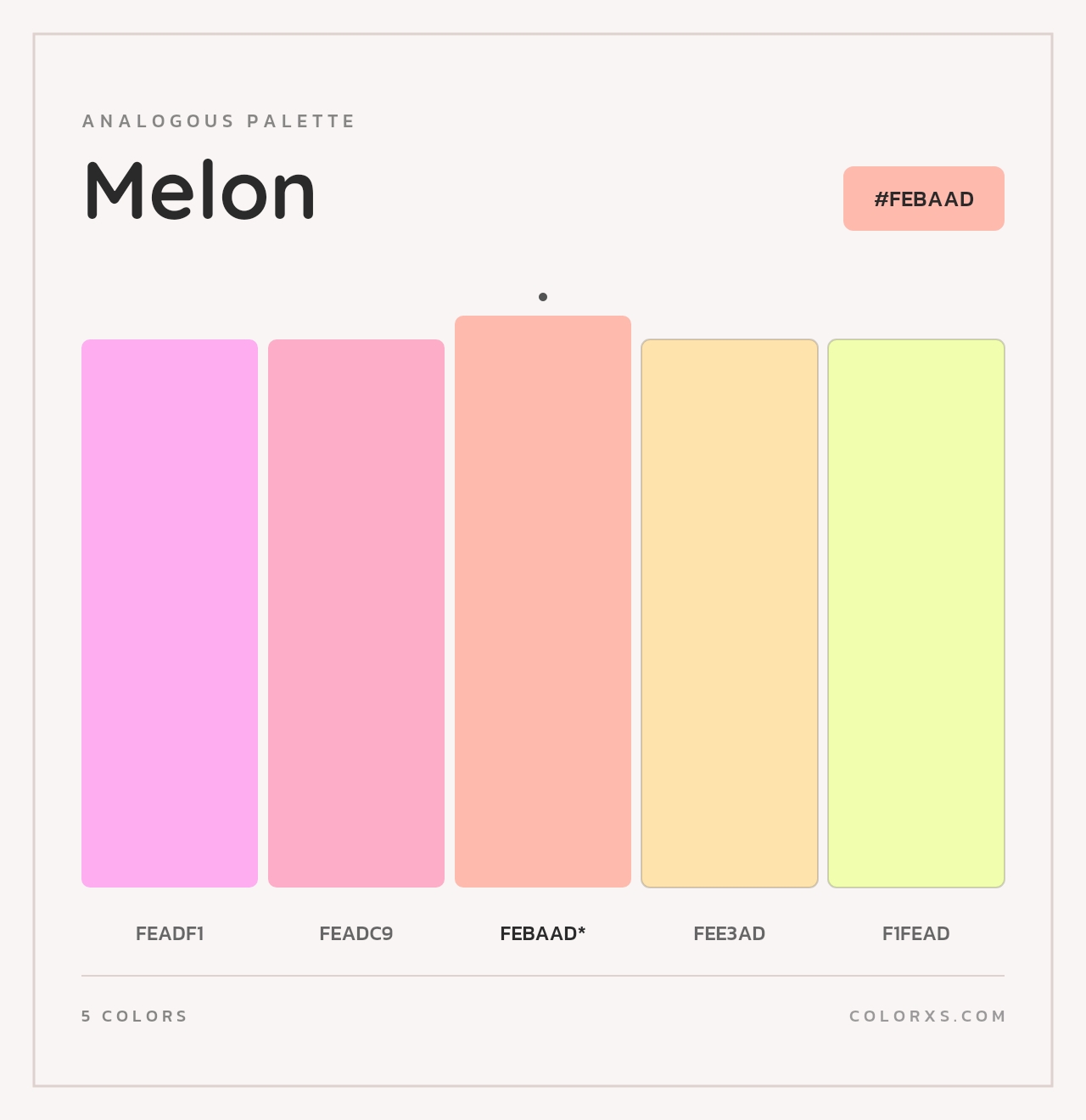 Melon - Analogous Color Palette