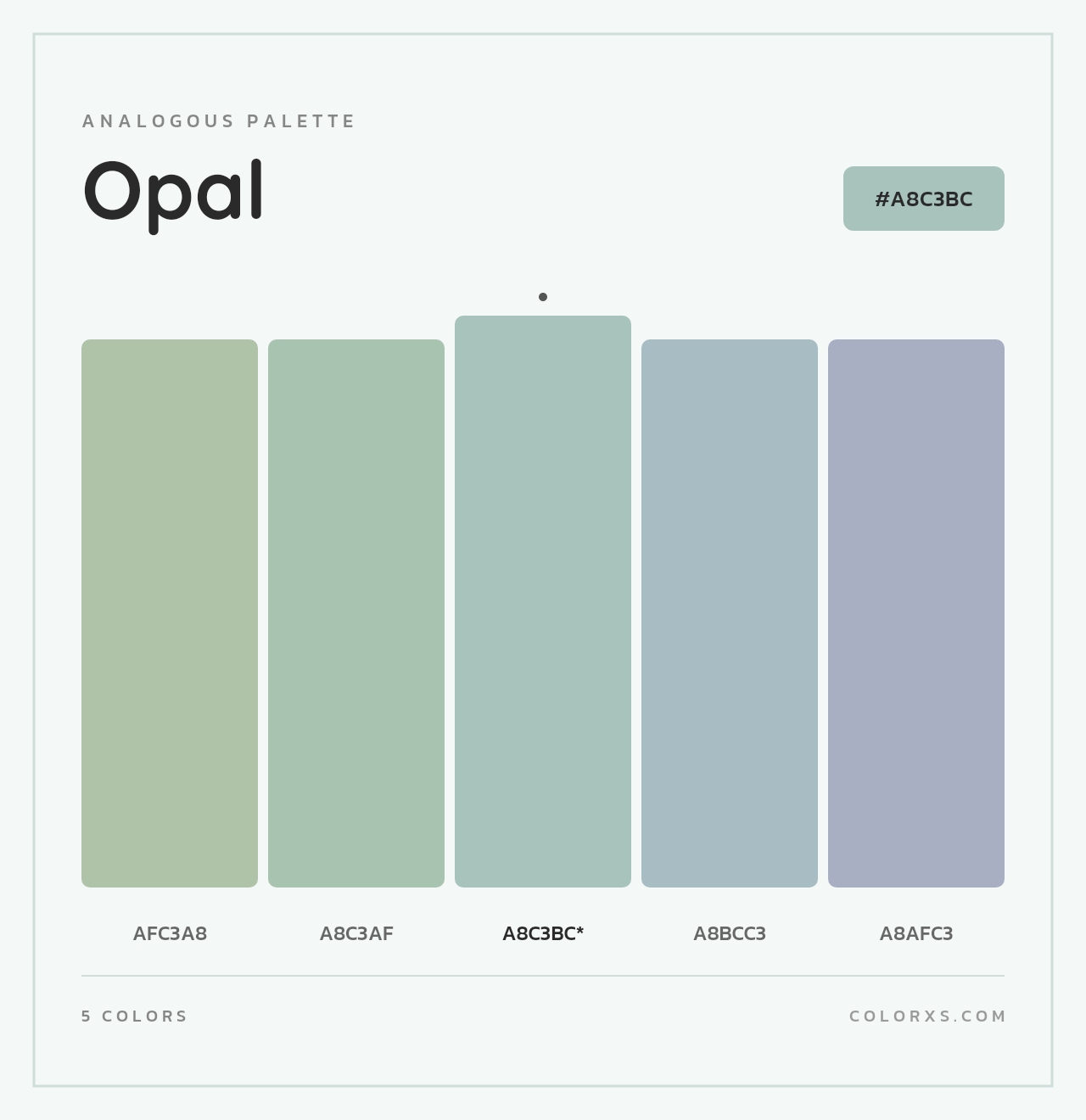 Opal - Analogous Color Palette
