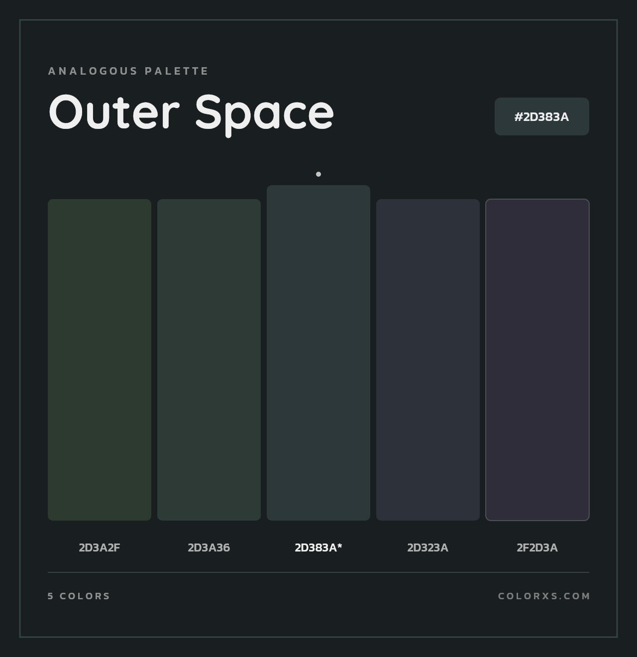 Outer Space - Analogous Color Palette