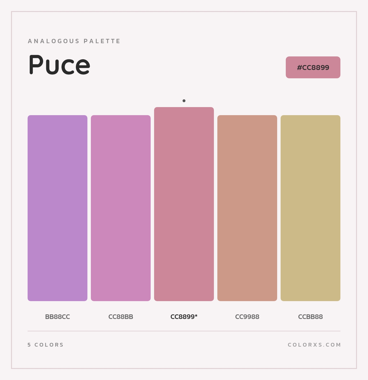 Puce - Analogous Color Palette