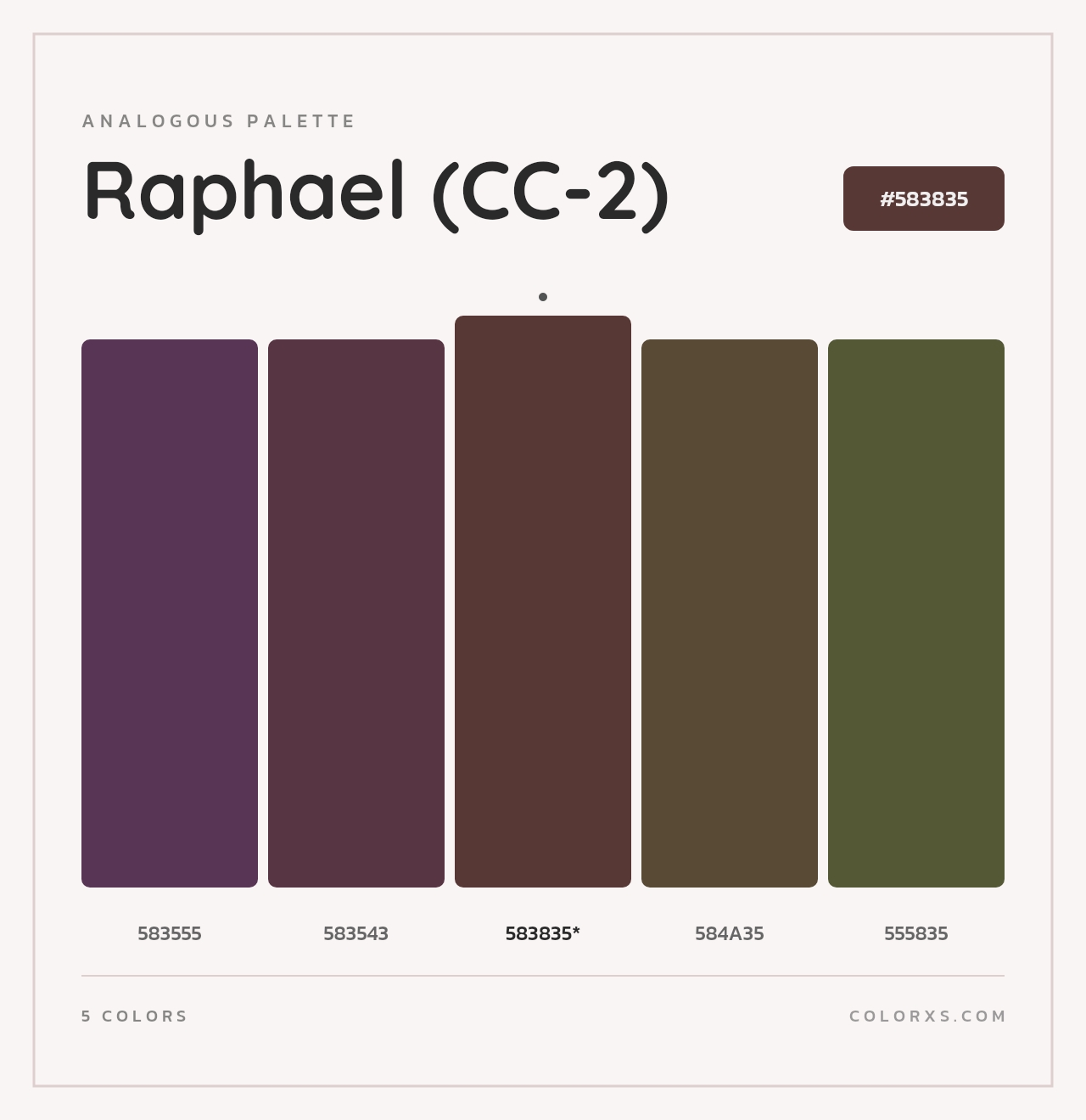 Raphael (CC-2) - Analogous Color Palette