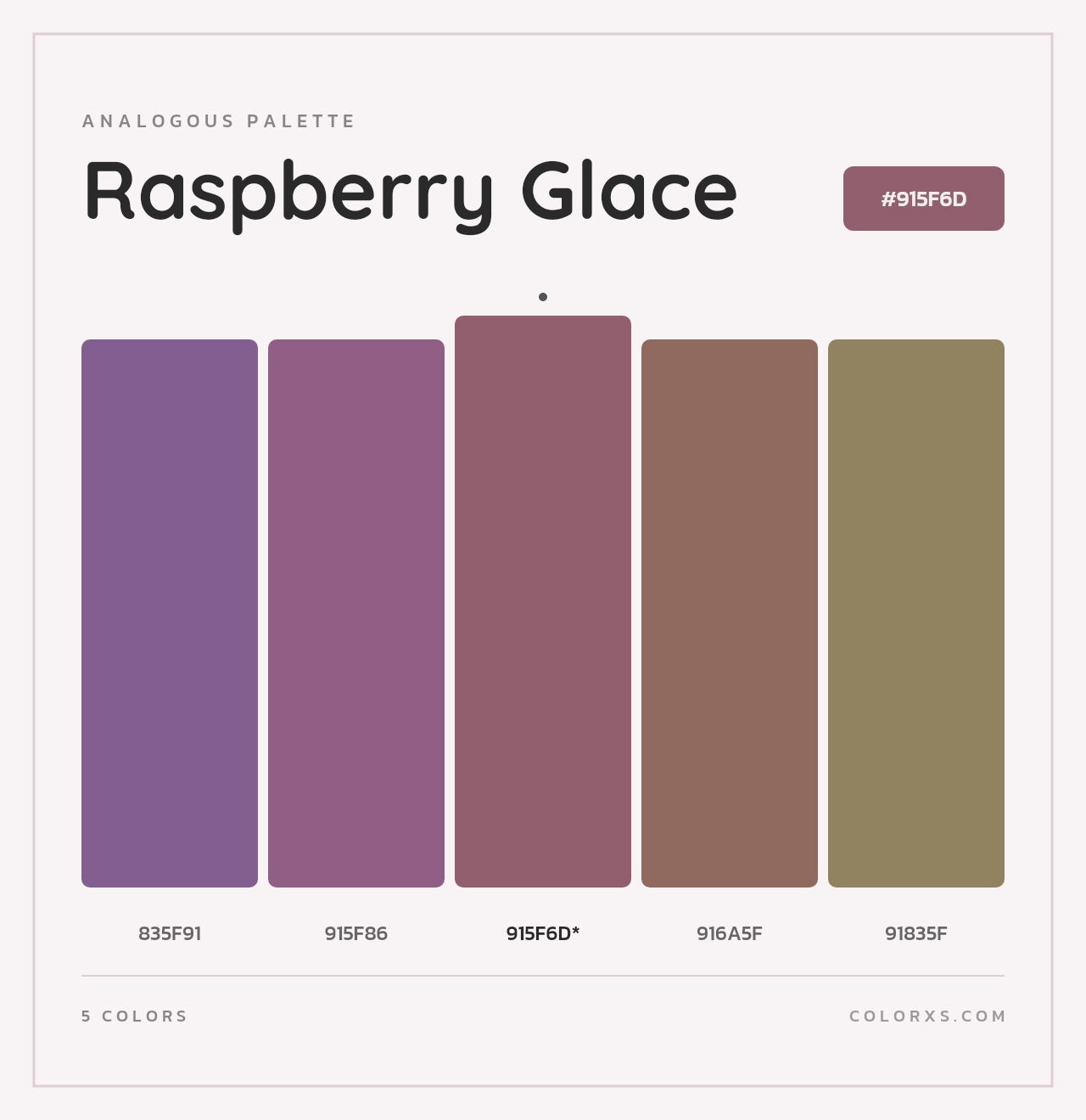 Raspberry Glace - Analogous Color Palette