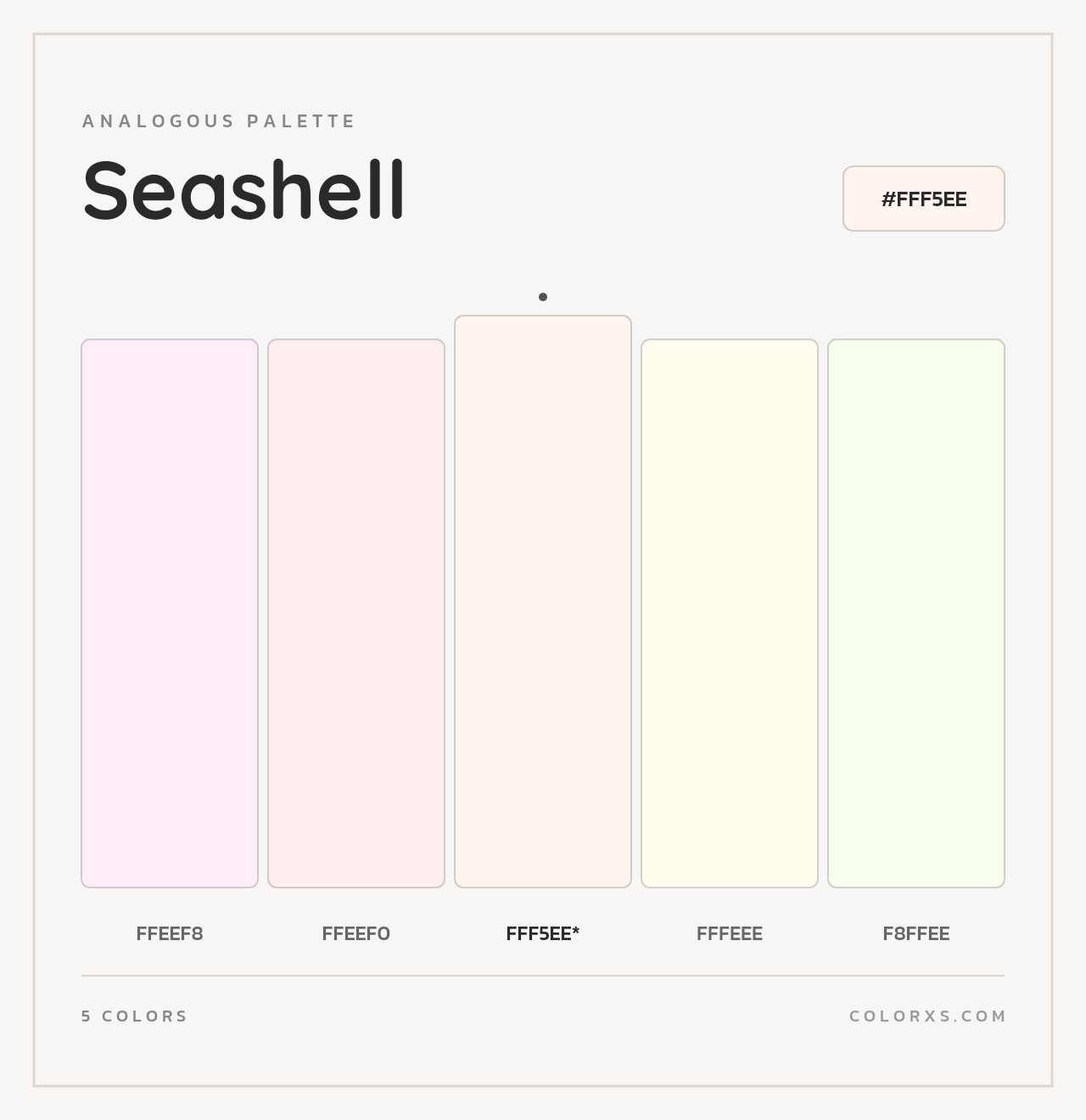 Seashell - Analogous Color Palette
