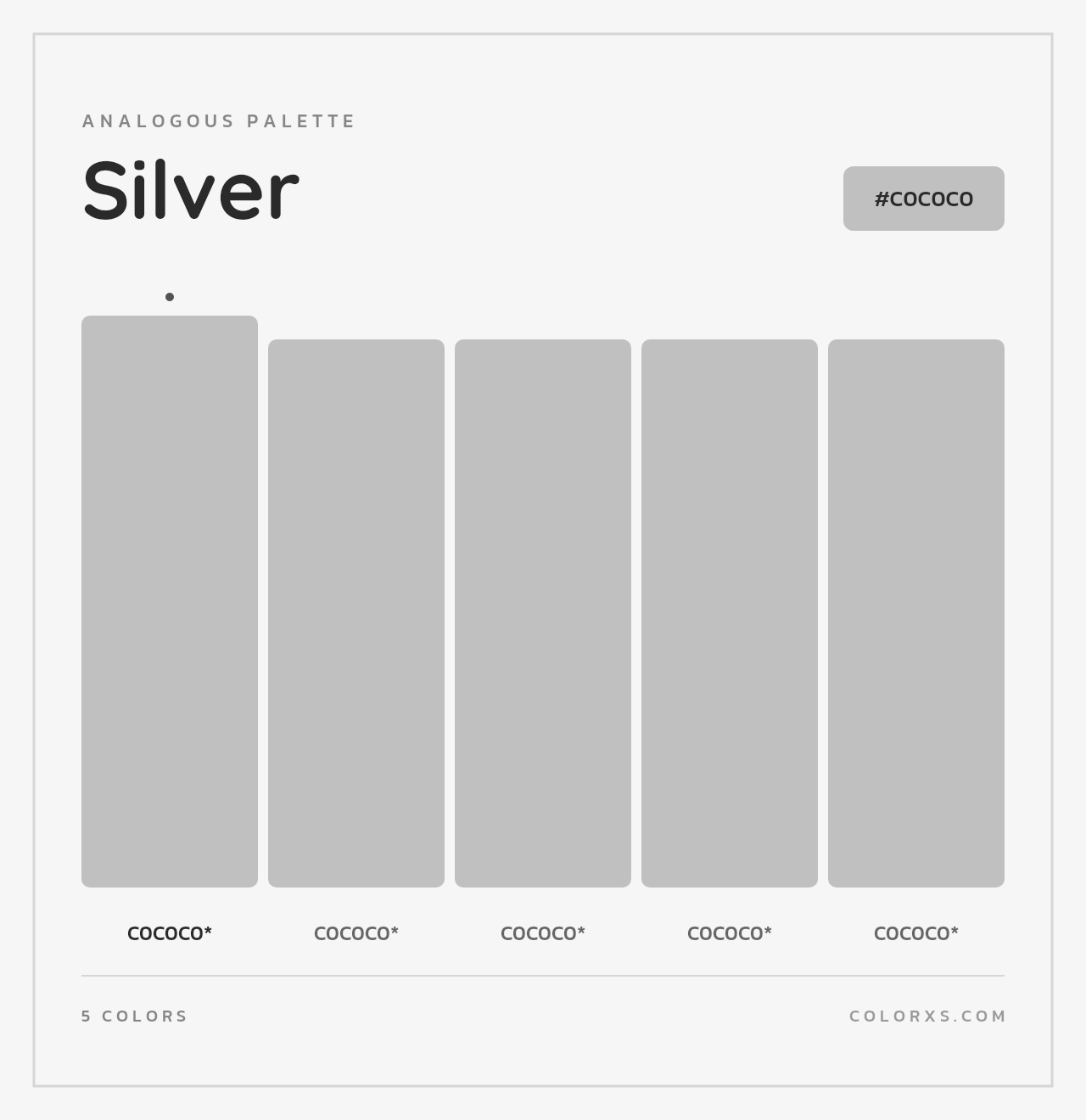Silver - Analogous Color Palette