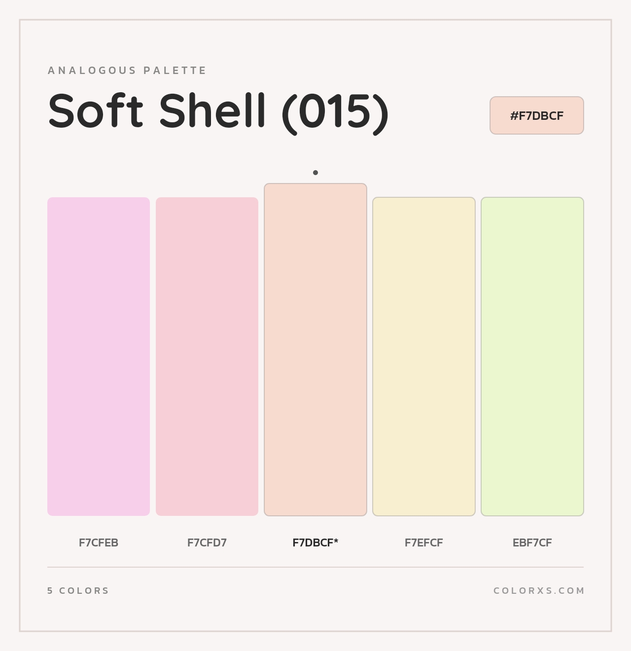 Soft Shell (015) - Analogous Color Palette