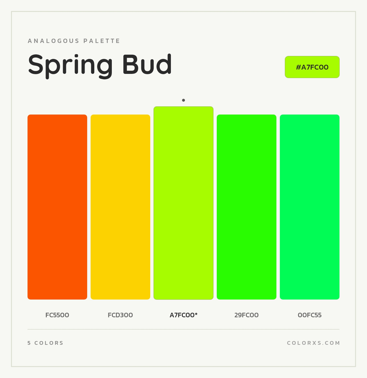 Spring Bud - Analogous Color Palette
