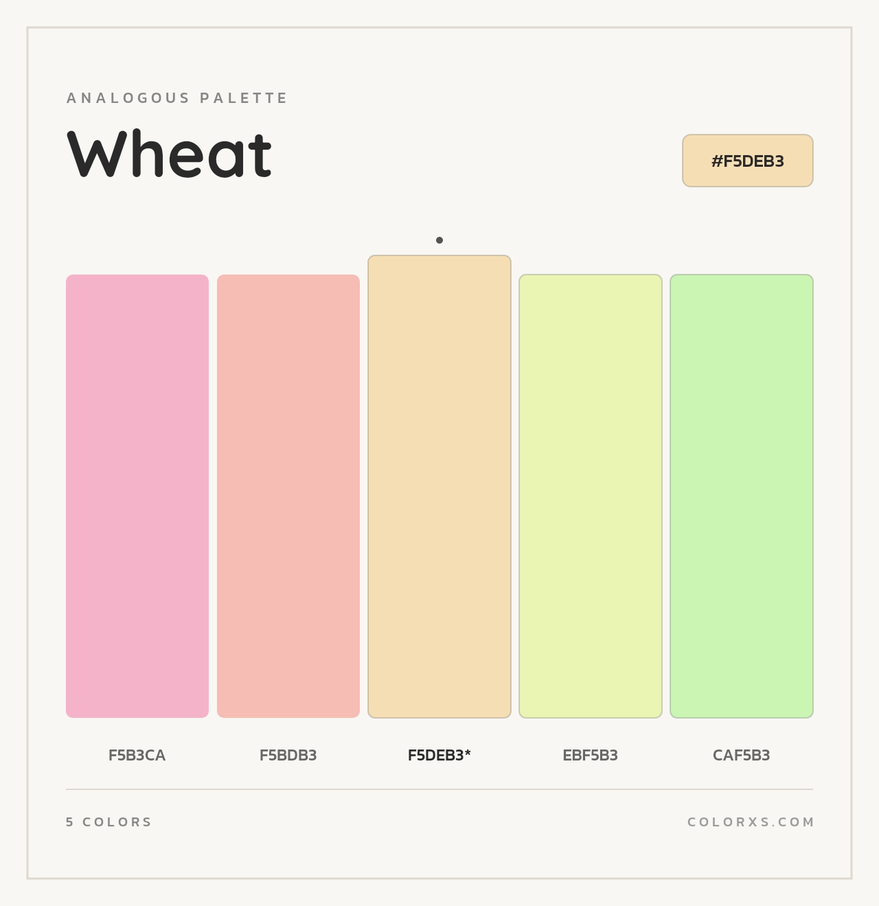Wheat - Analogous Color Palette