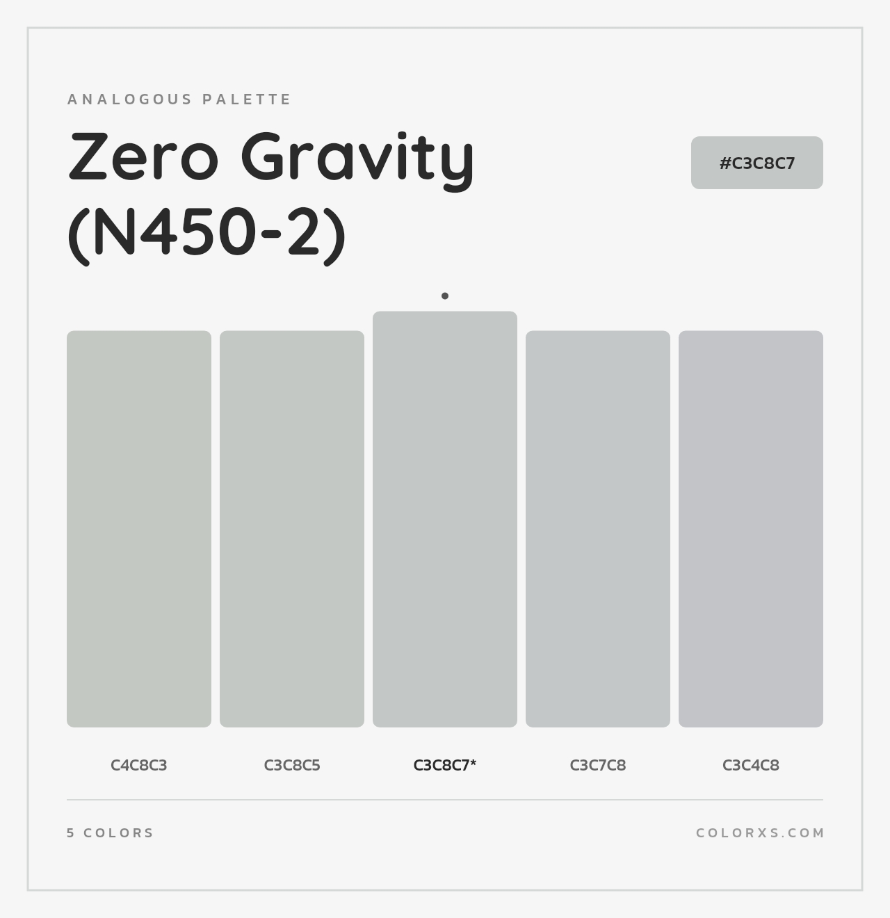 Zero Gravity (N450-2) - Analogous Color Palette