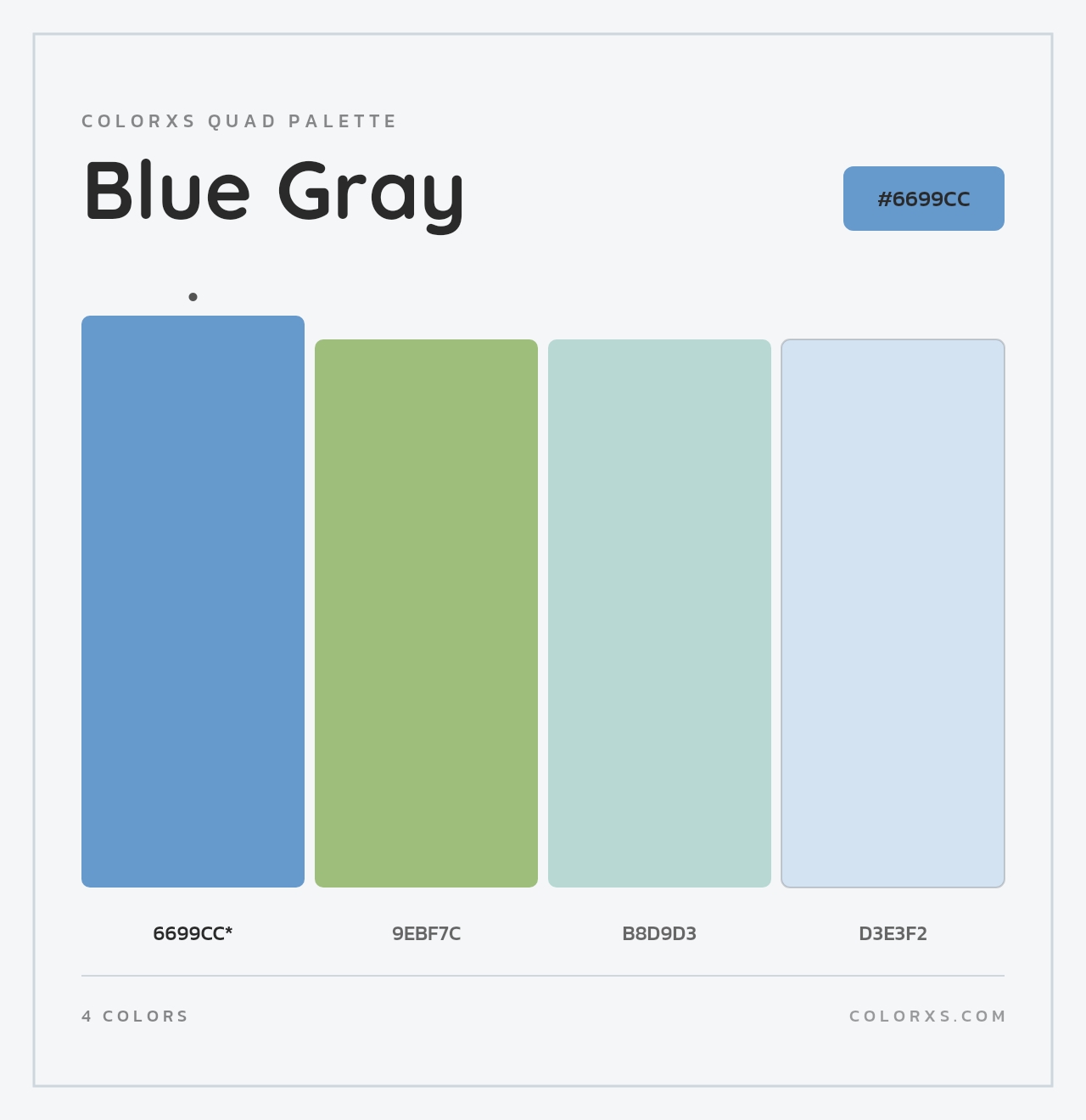 Blue Gray - Colorxs Quad Palette