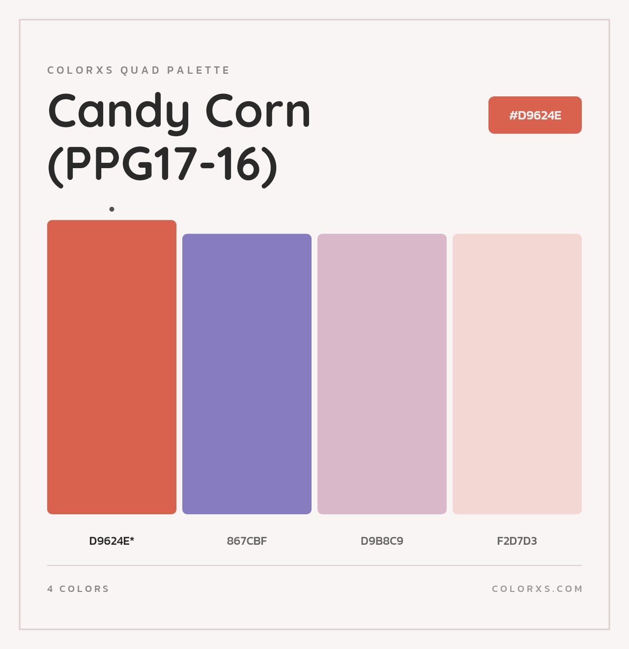Candy Corn (PPG17-16) - Colorxs Quad Palette