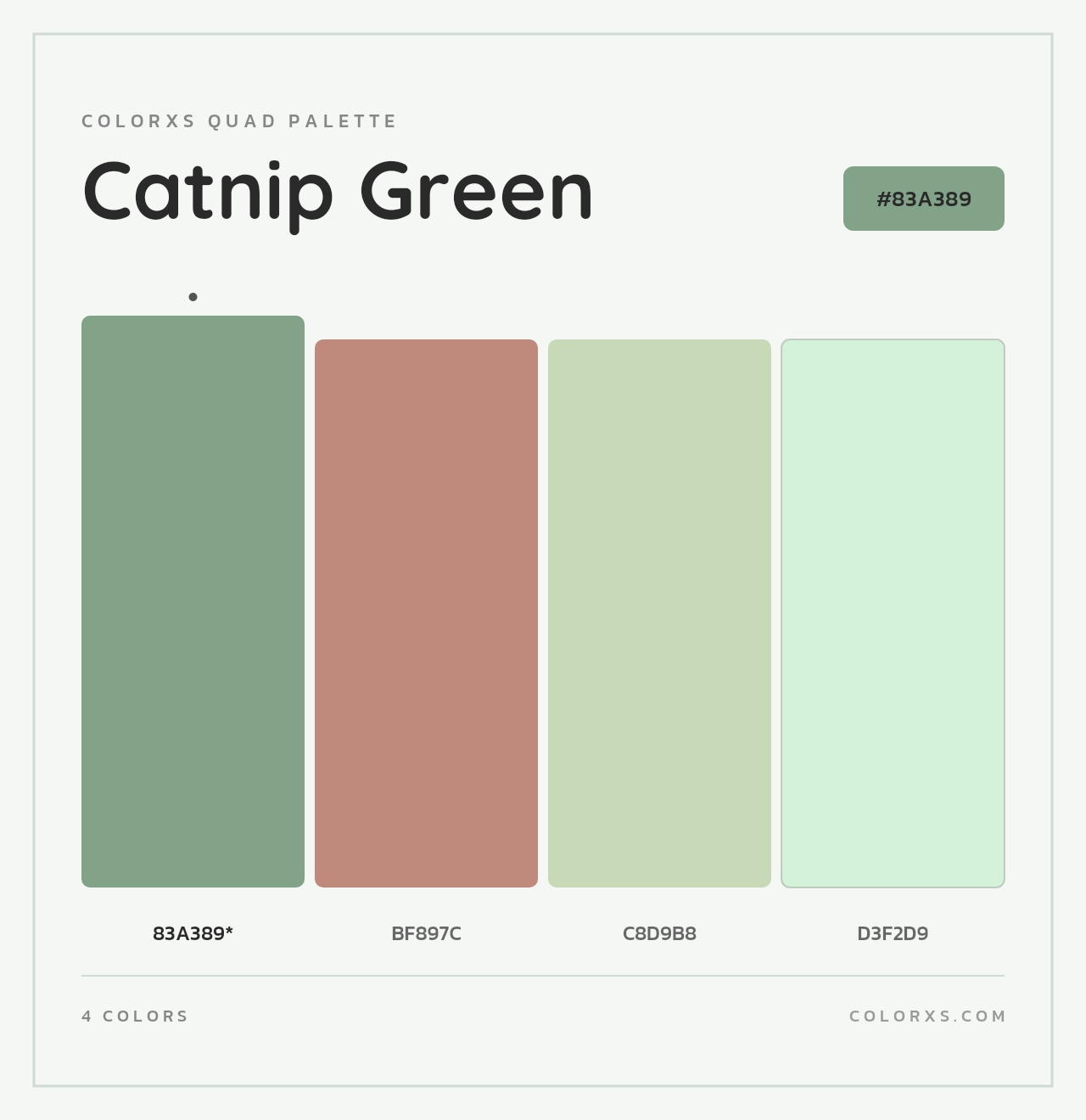 Catnip Green - Colorxs Quad Palette