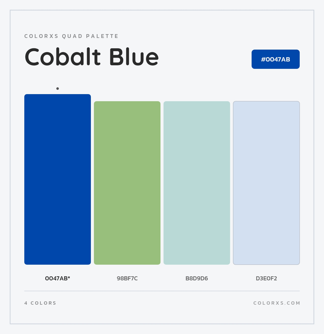 Cobalt Blue - Colorxs Quad Palette