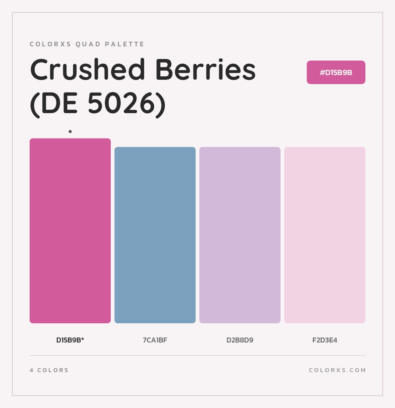 Crushed Berries (DE 5026) - Colorxs Quad Palette