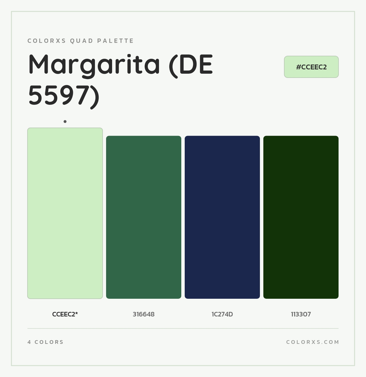Margarita (DE 5597) - Colorxs Quad Palette