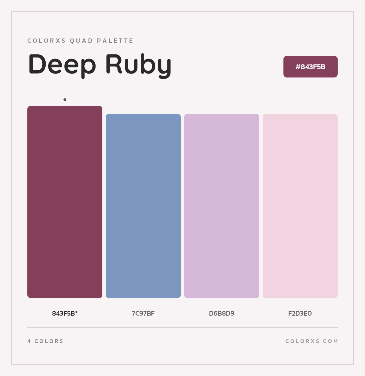 Deep Ruby - Colorxs Quad Palette