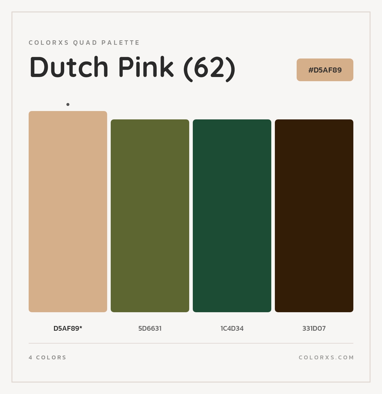 Dutch Pink (62) - Colorxs Quad Palette