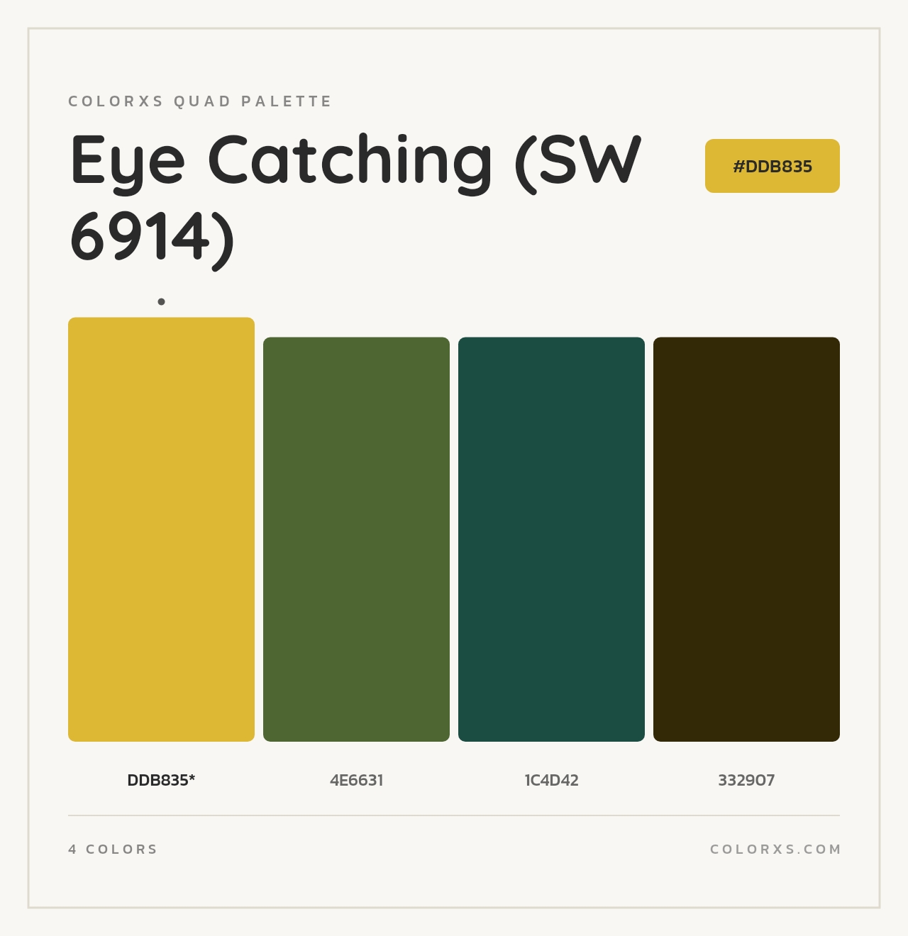 Eye Catching (SW 6914) - Colorxs Quad Palette